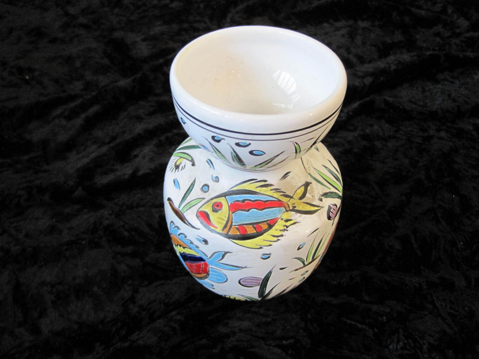 Neofitou Keramik Vase Vintage Fish #