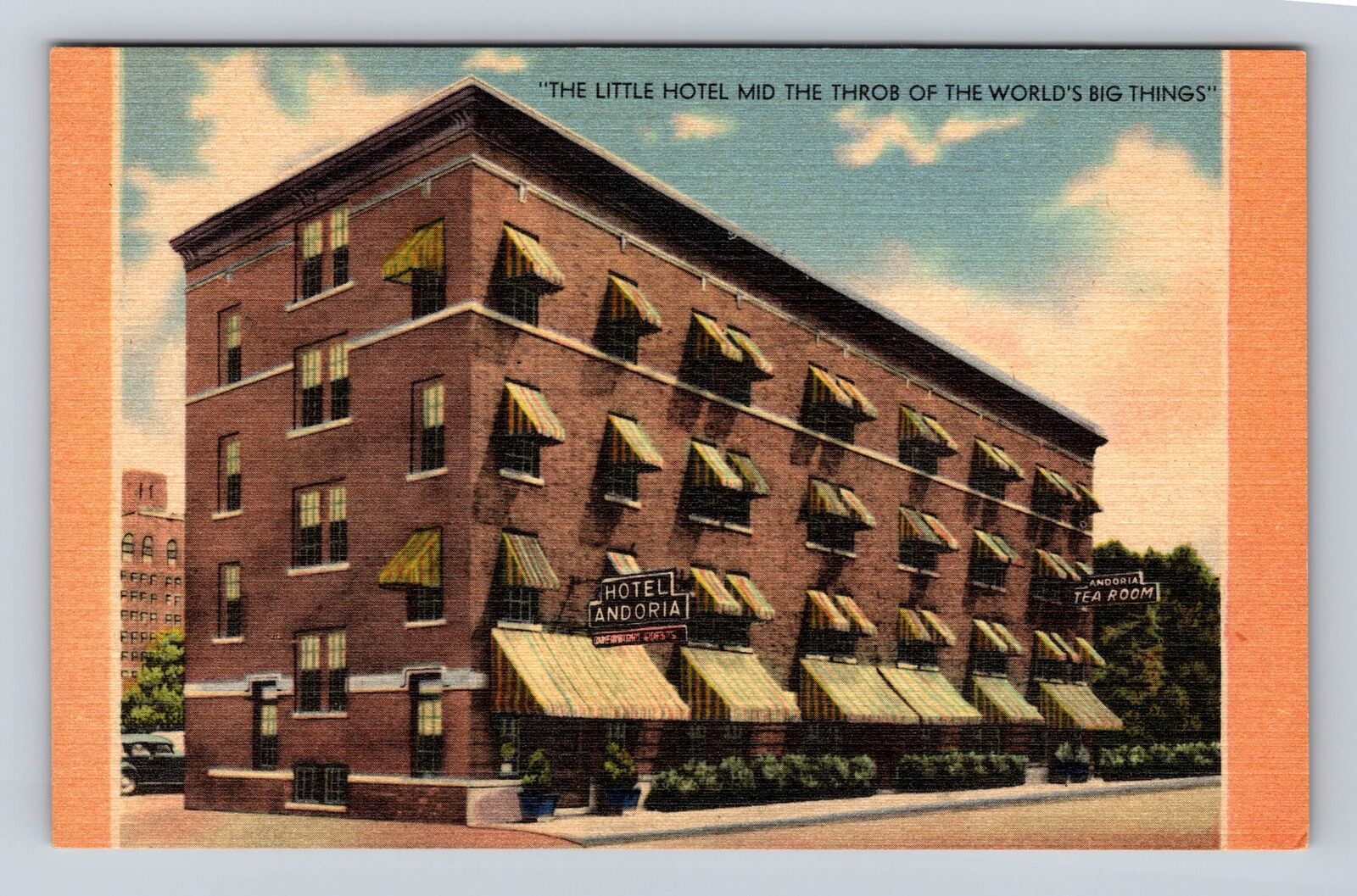 Detroit MI-Michigan, Andoria Hotel, Advertising, Antique Vintage Postcard