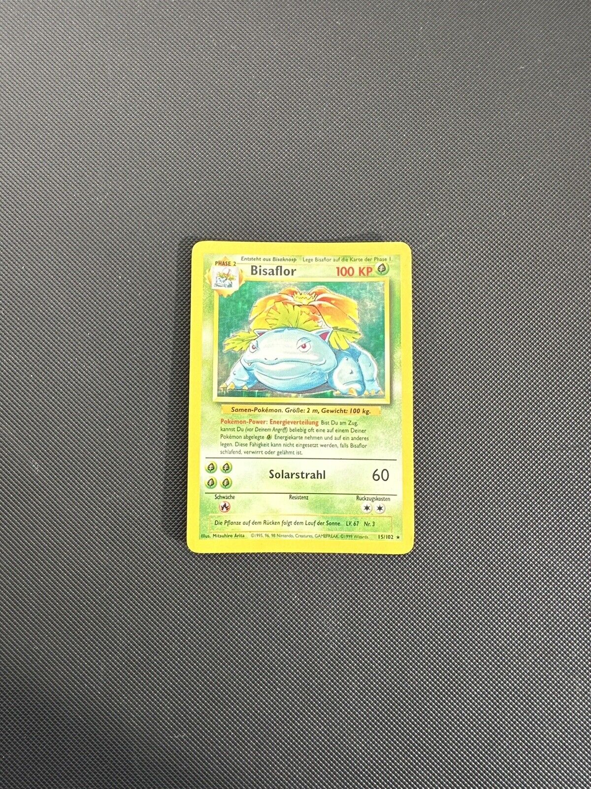 Pokemon Card Bisaflor | Venusaur Holo Base Set 15 / 102