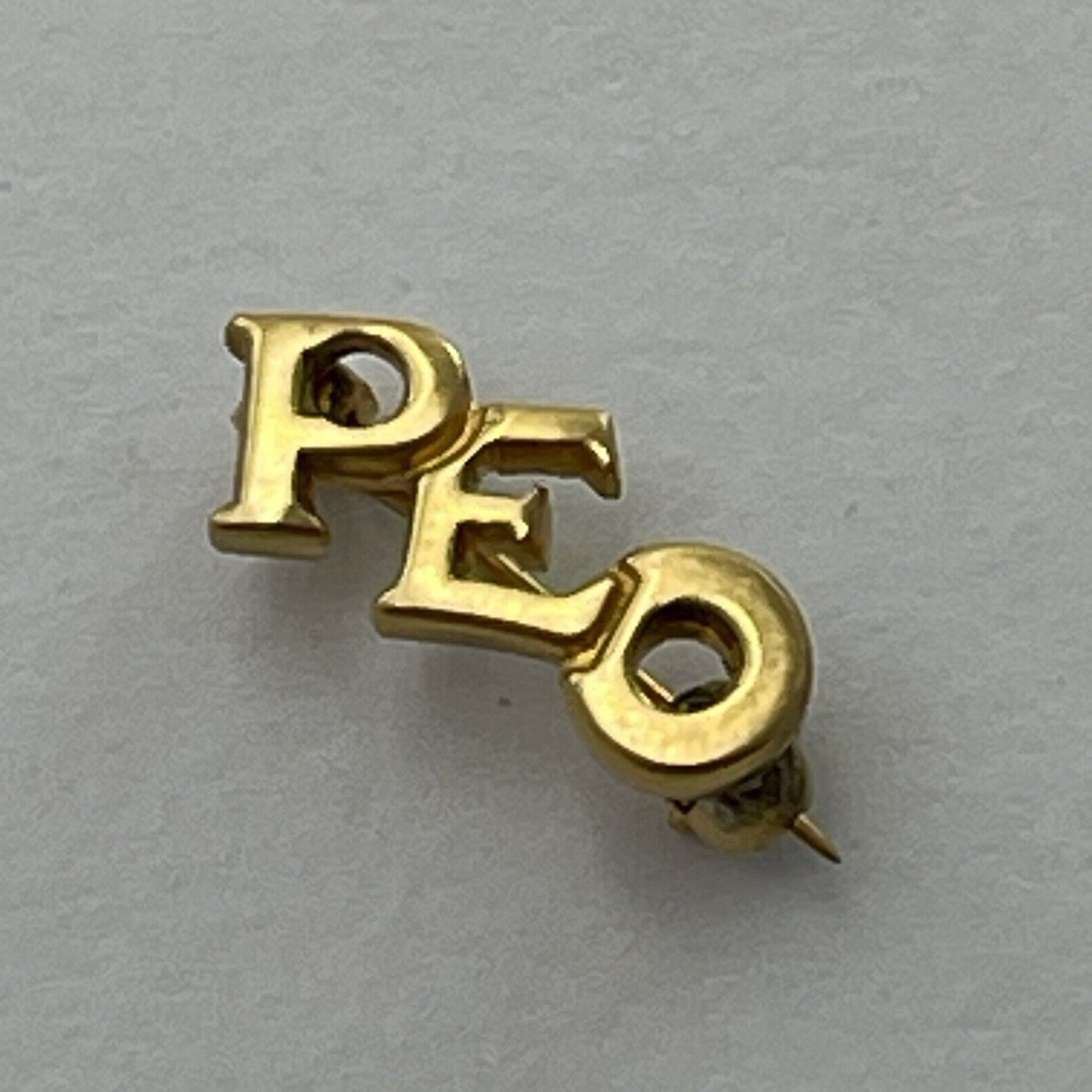 Vintage PEO Sisterhood P.E.O. Sorority Membership Lapel Pin