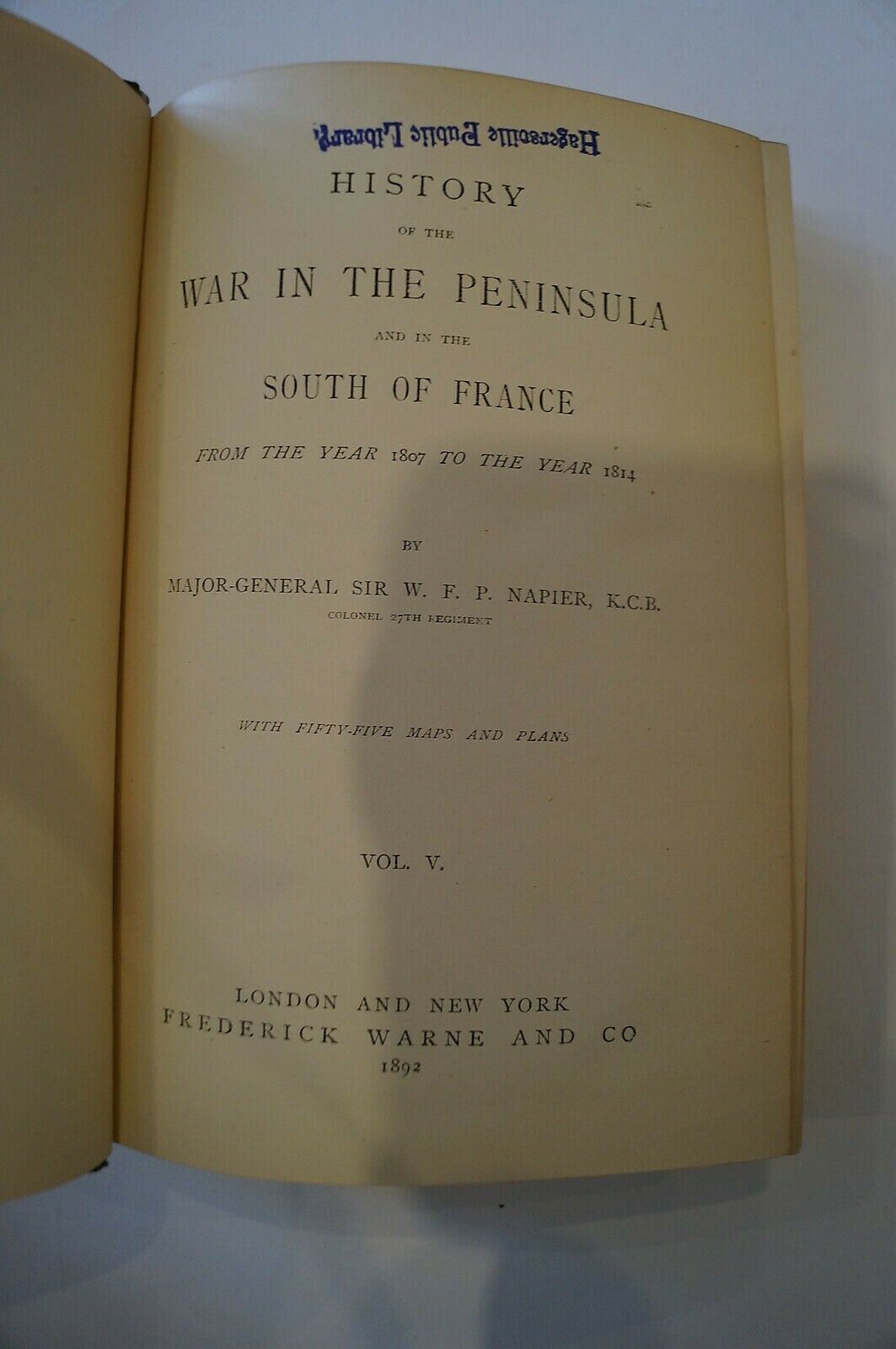 British Napoleonic Napiers Peninsular War Volume 5 Reference Book