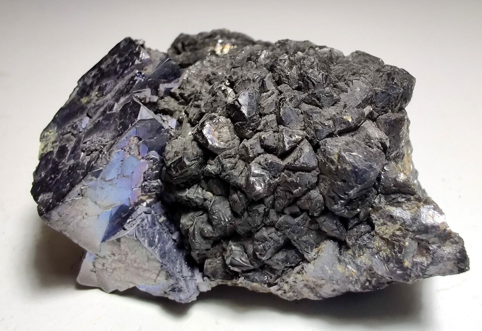 Galena and Sphalerite crystals. Rare Shullsburg, Wisconsin. 88 grams. Video