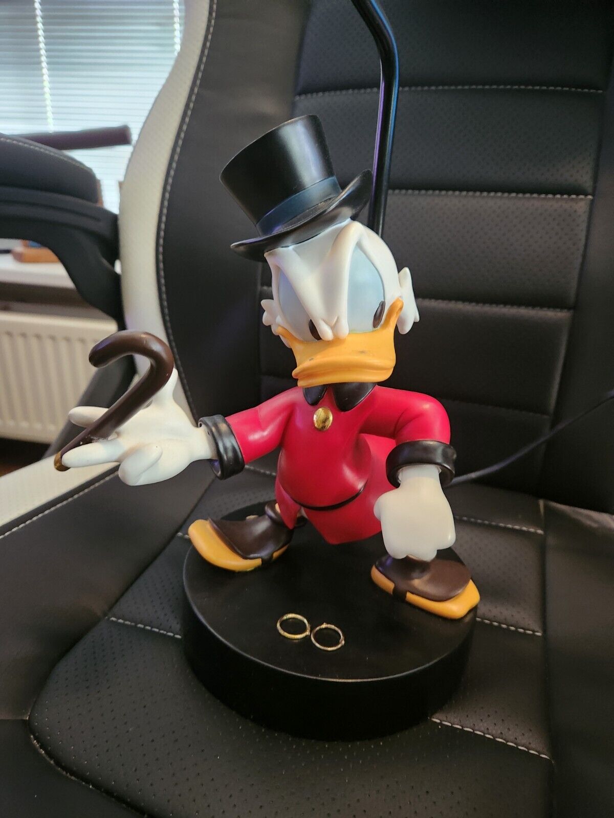 Extremely Rare Walt Disney Scrooge McDuck Classic Vintage Figurine Lamp Statue