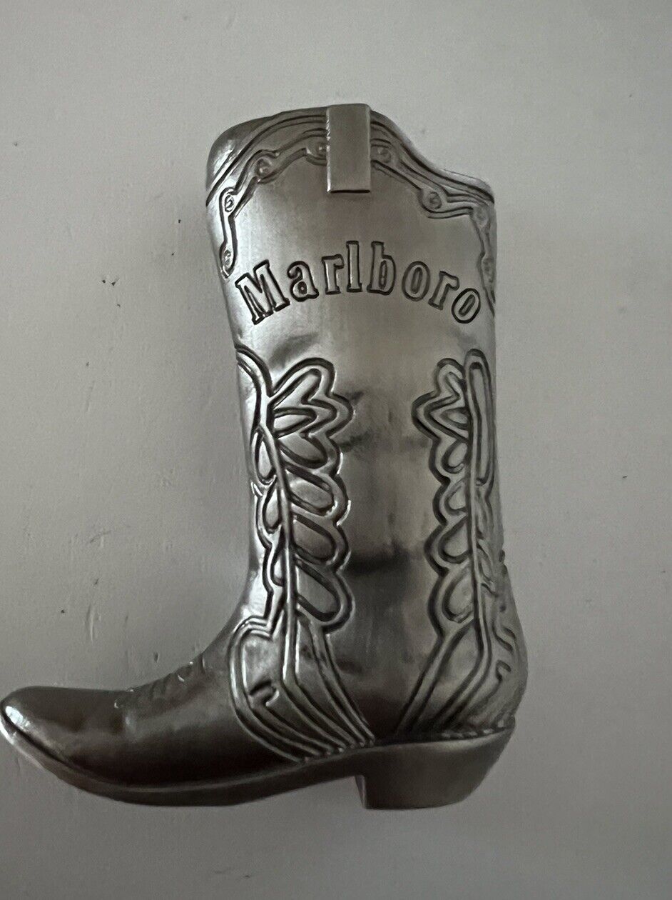 Cowboy Boot Lighter Case Marlboro Vintage (for A Small Lighter)