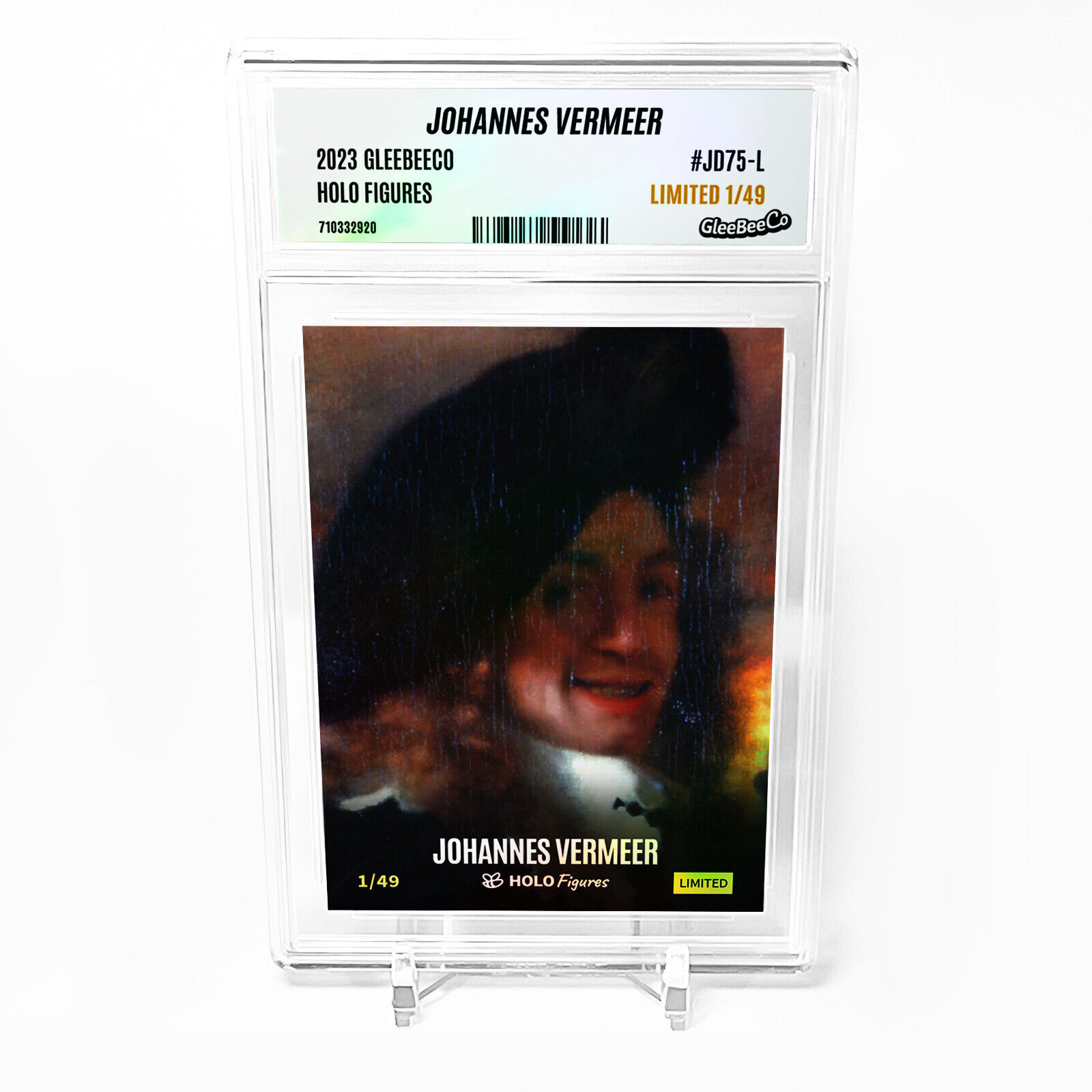 JOHANNES VERMEER Portrait Card GleeBeeCo Holo Figures (Slab) #JD75-L Only /49