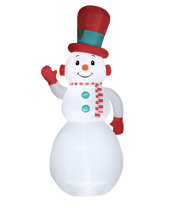 Holiday Time 10 Foot Tall Vintage Snowman Christmas Airblown Inflatable Decor