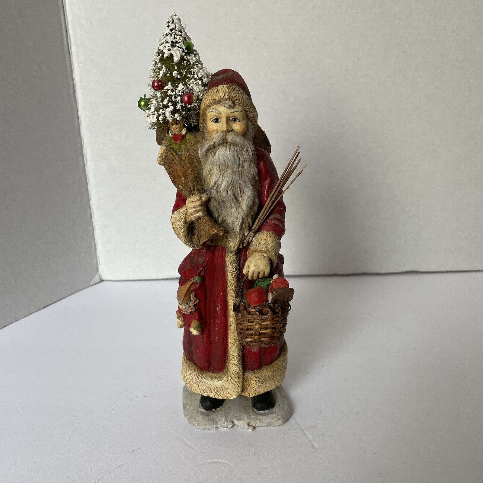 Bethany Lowe Bruce Elsass HTF Santa Claus W/Toy Bag Paper Mache Figure Phillipin