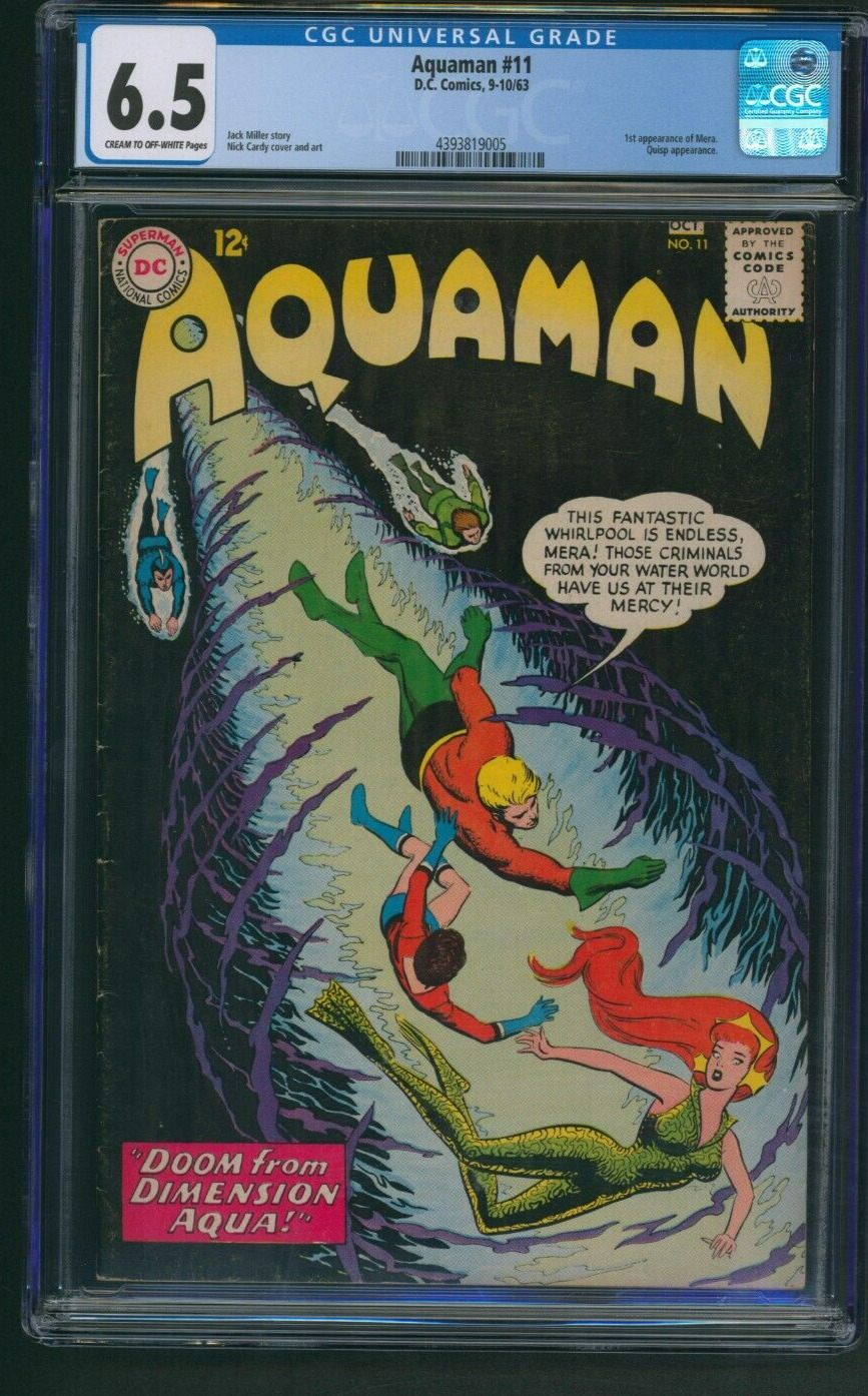 Aquaman #11 CGC 6.5 DC Comics 1963 1st Appearance of Mera