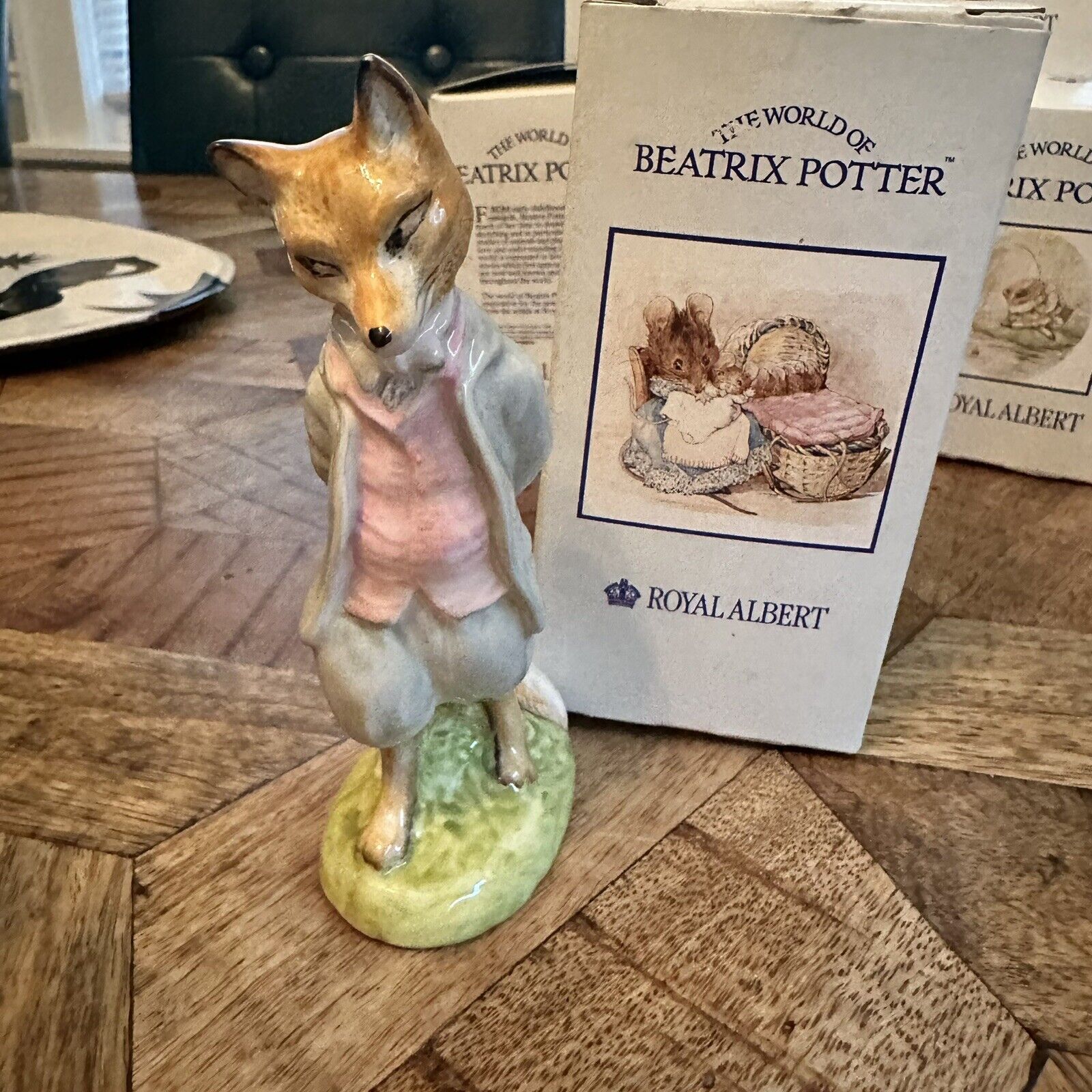 Royal Albert Beatrix Potter Foxy Whiskered Gentleman 1989-1993 Mint W/ Box