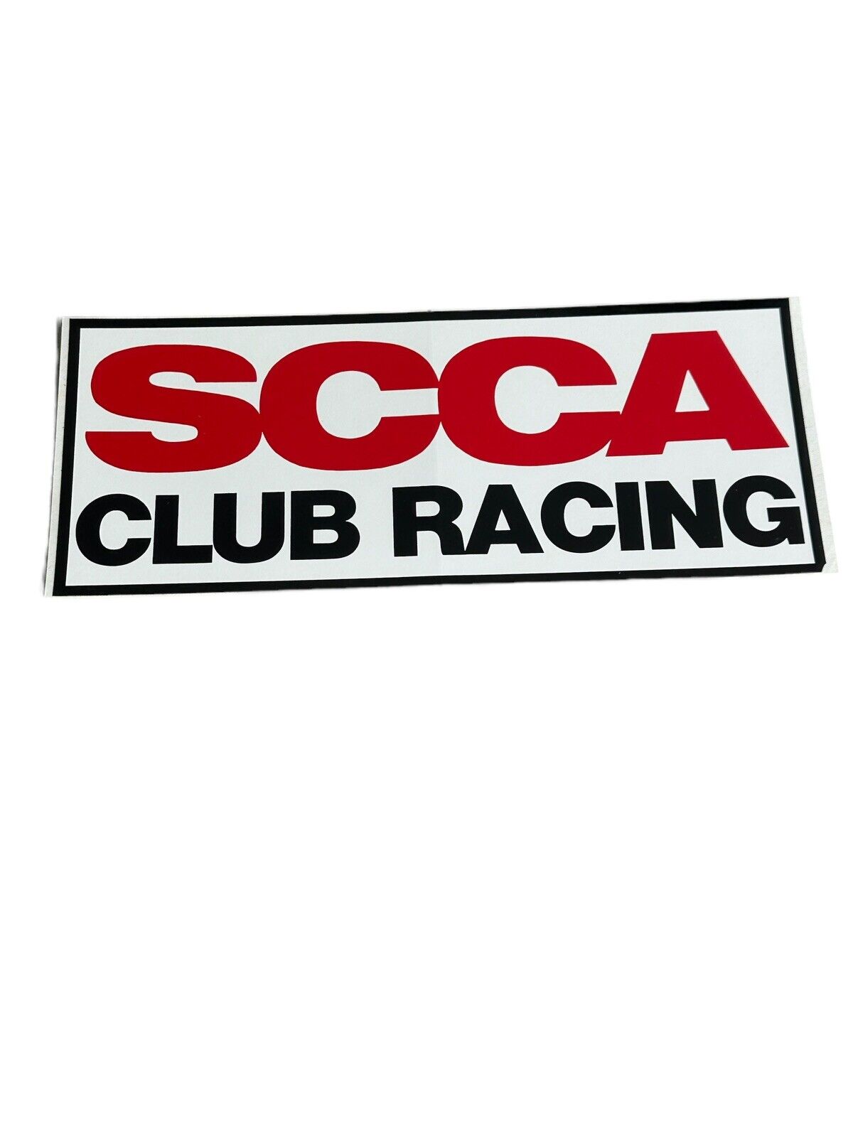SCCA Club Racing Decal Sports Car Club of America Auto Racing Vintage One Decal