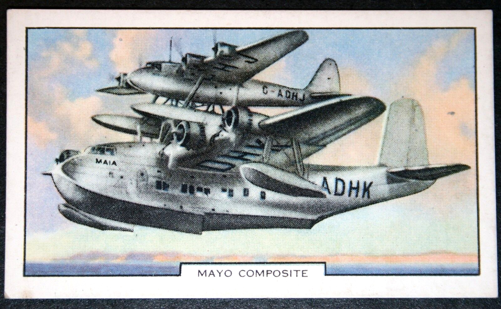 EMPIRE FLYING BOAT  Imperial Airways Mayo Composite  Vintage 1939 Card   ED21MS