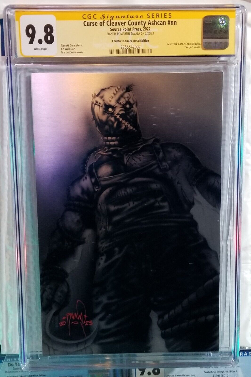 Curse Of Cleaver County Ashcan - CGC 9.8 SS - METAL - Signed by MARTIN ZAVALA