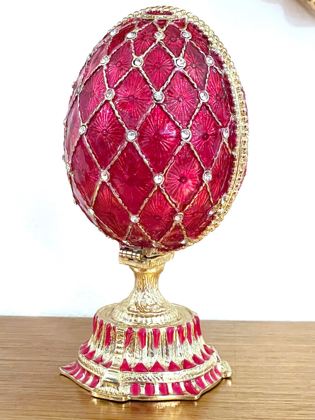 Imperial Crown Faberge for Christmas & Gold Bracelet gift Fabergé egg Swarovski