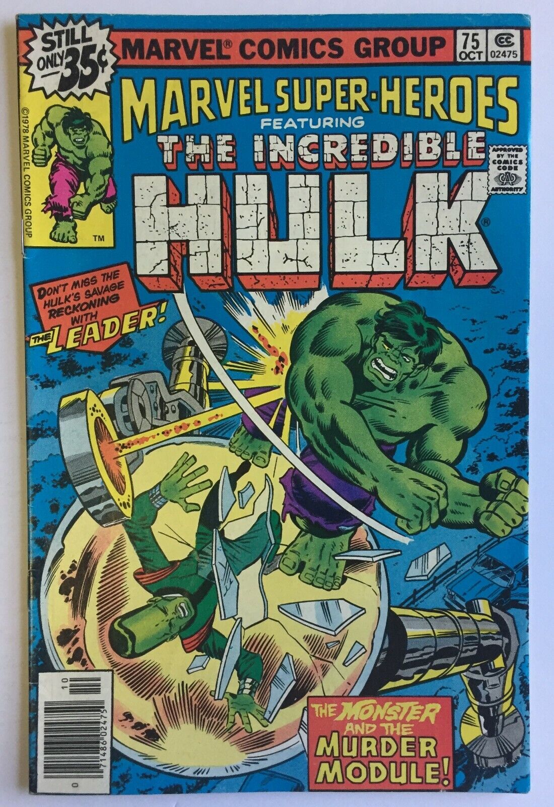Marvel Super Heroes featuring The Incredible Hulk #75 (Oct 1978, Marvel)