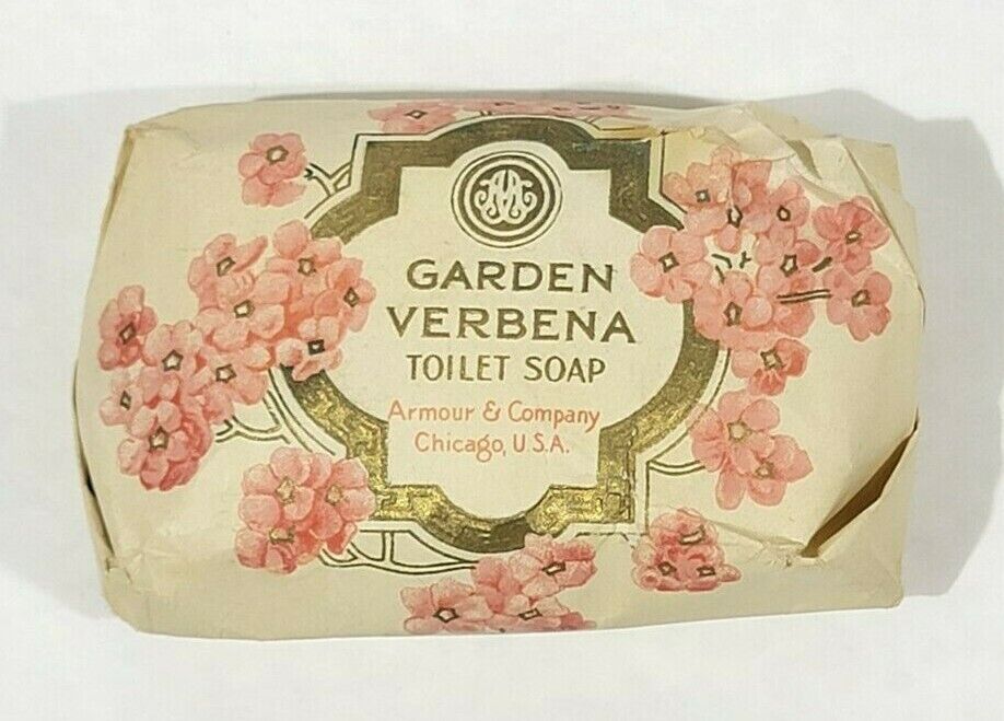 Antique Garden Verbena Toilet Soap By Armour & Co Original Packaging