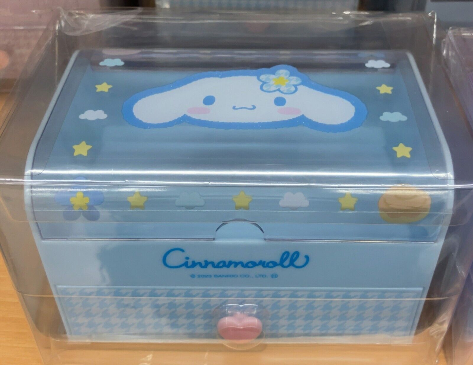 Sanrio Character Cinnamoroll Fancy Tabletop Storage Case H95×W150×D100mm New