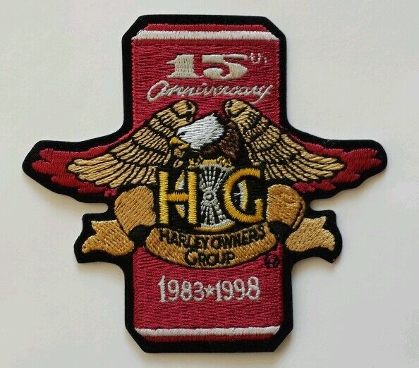 HOG Harley Owners Group 15th Anniversary Patch *NEW*