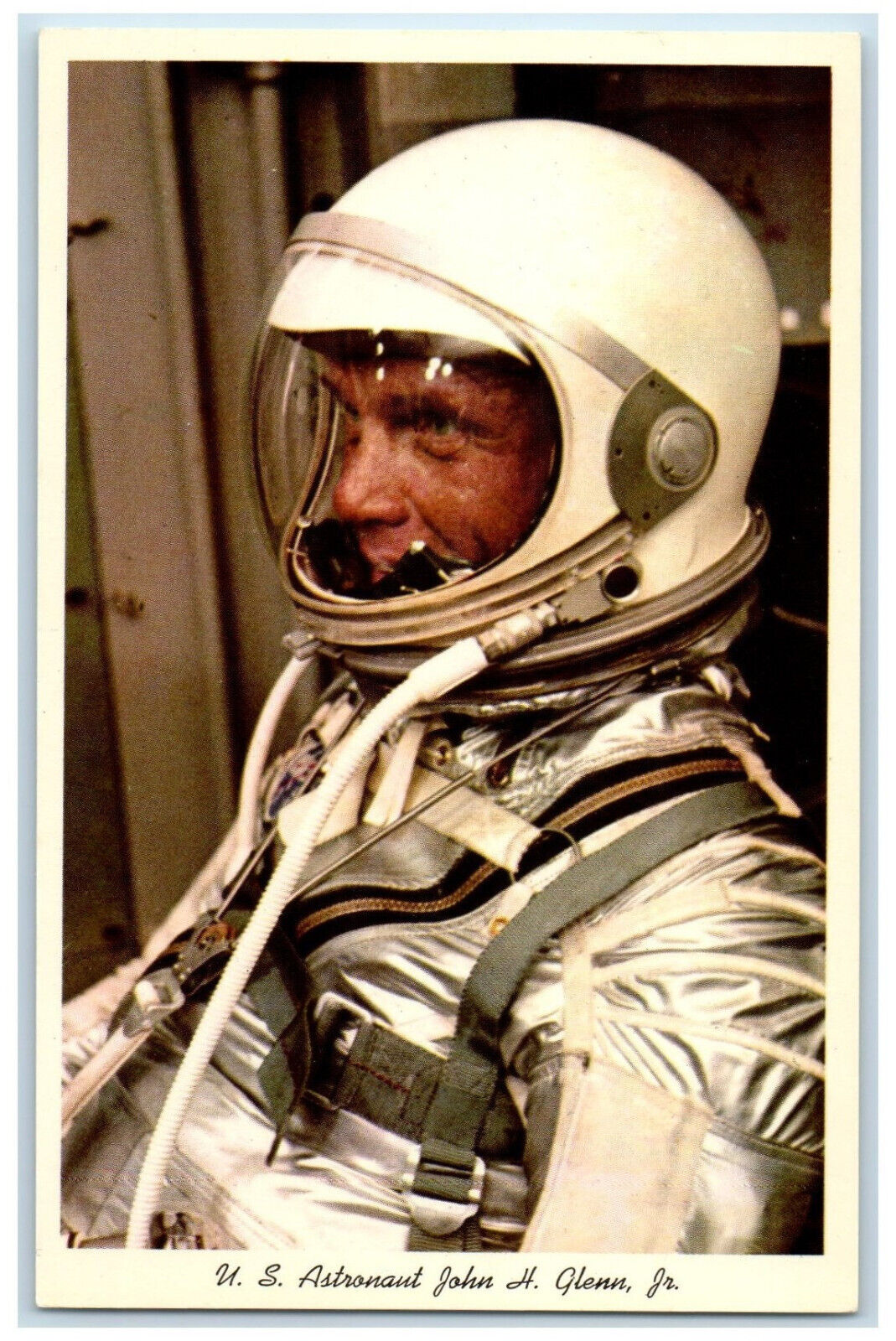 c1950's US Astronaut John H Glenn Jr. Cambridge Ohio OH Vintage Postcard