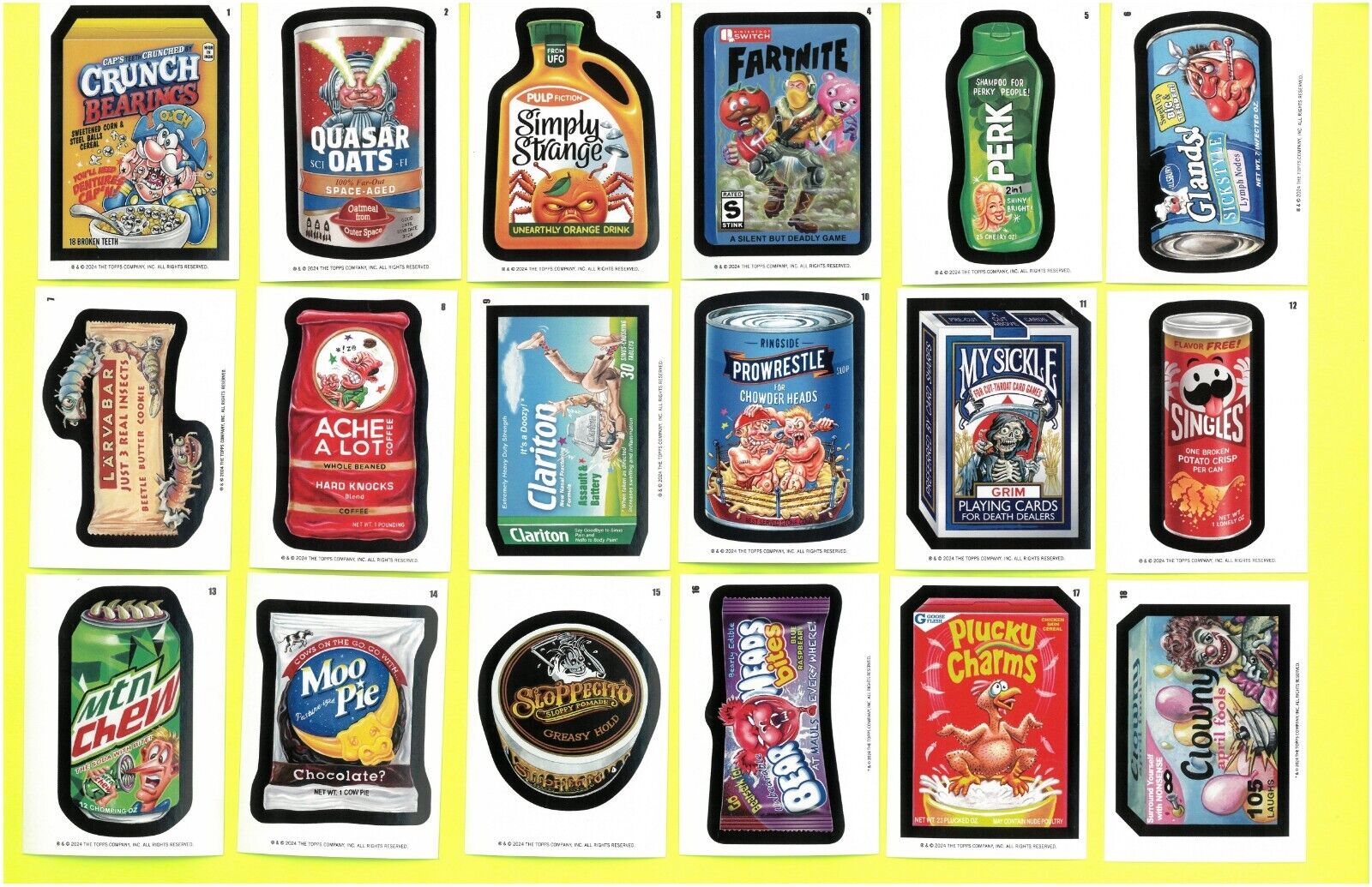 2024 Topps Wacky Packages: All New Series COMPLETE YOUR SET - ANS SINGLES
