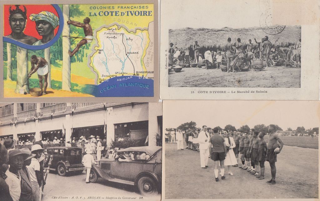 IVORY COAST IVORY COAST 36 Vintage Africa Postcards Mostly Pre-1940 (L4134)