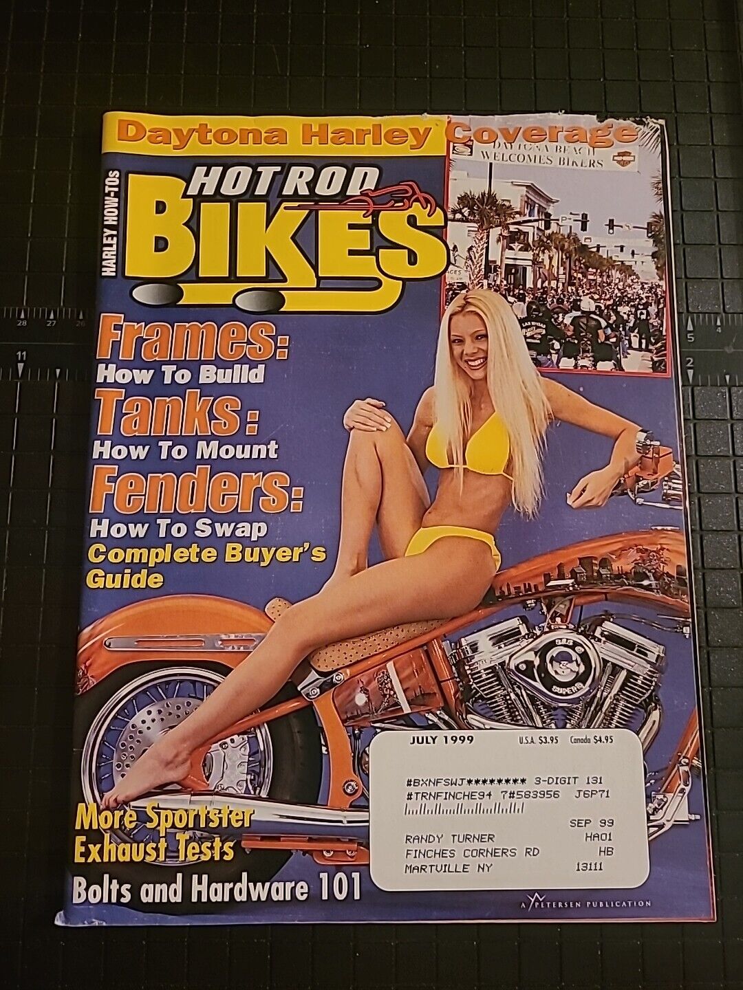 Hot Rod Bikes Magazine September 1999 Motorcycle Vintage  Bagged 