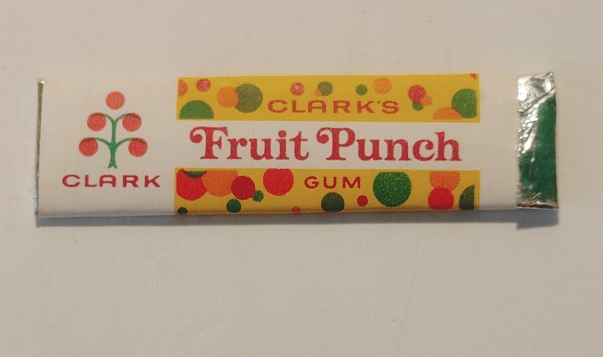 Vintage Clark Fruit Punch Gum Stick