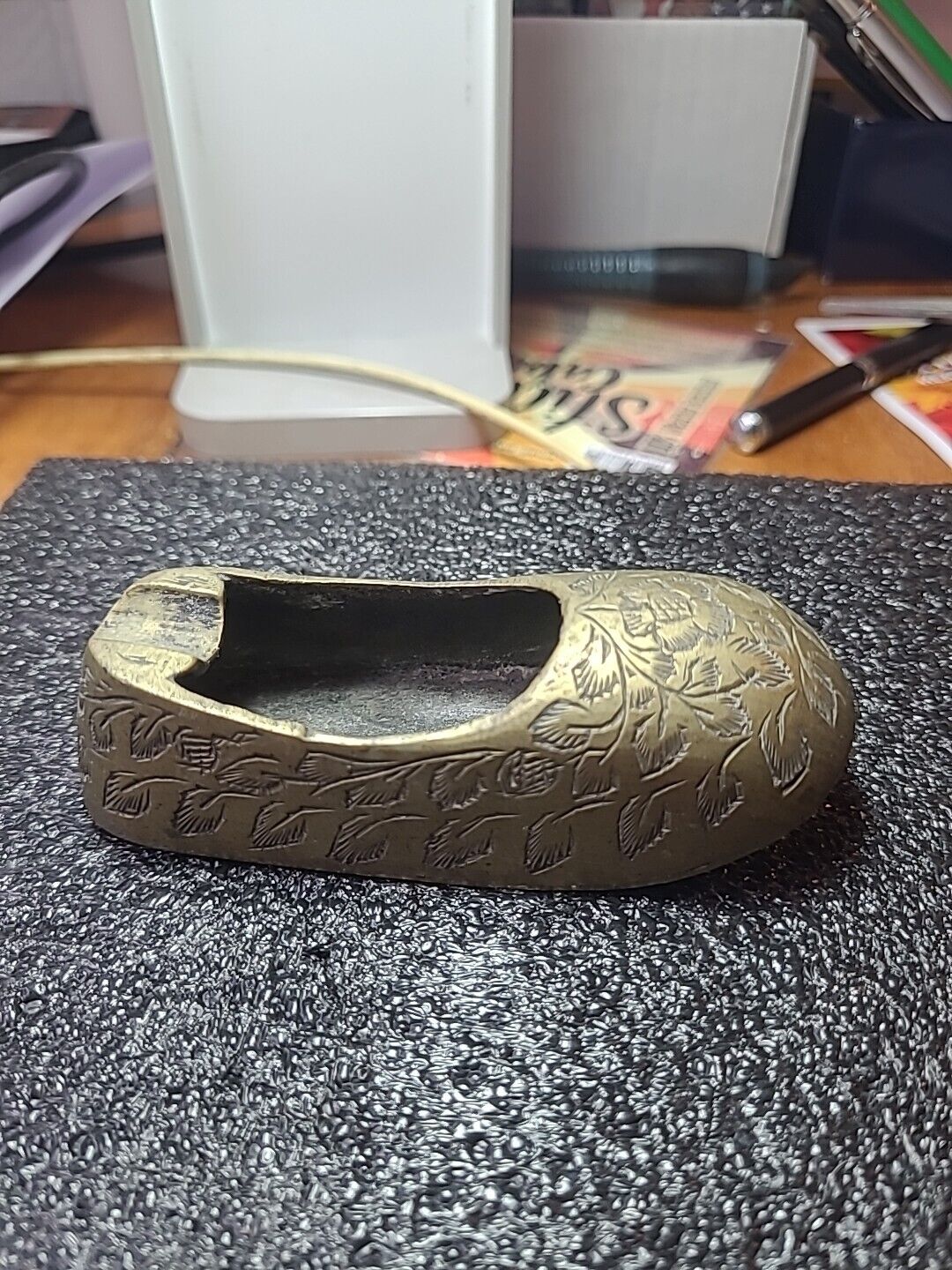 Vintage Solid Brass Shoe 3.5\