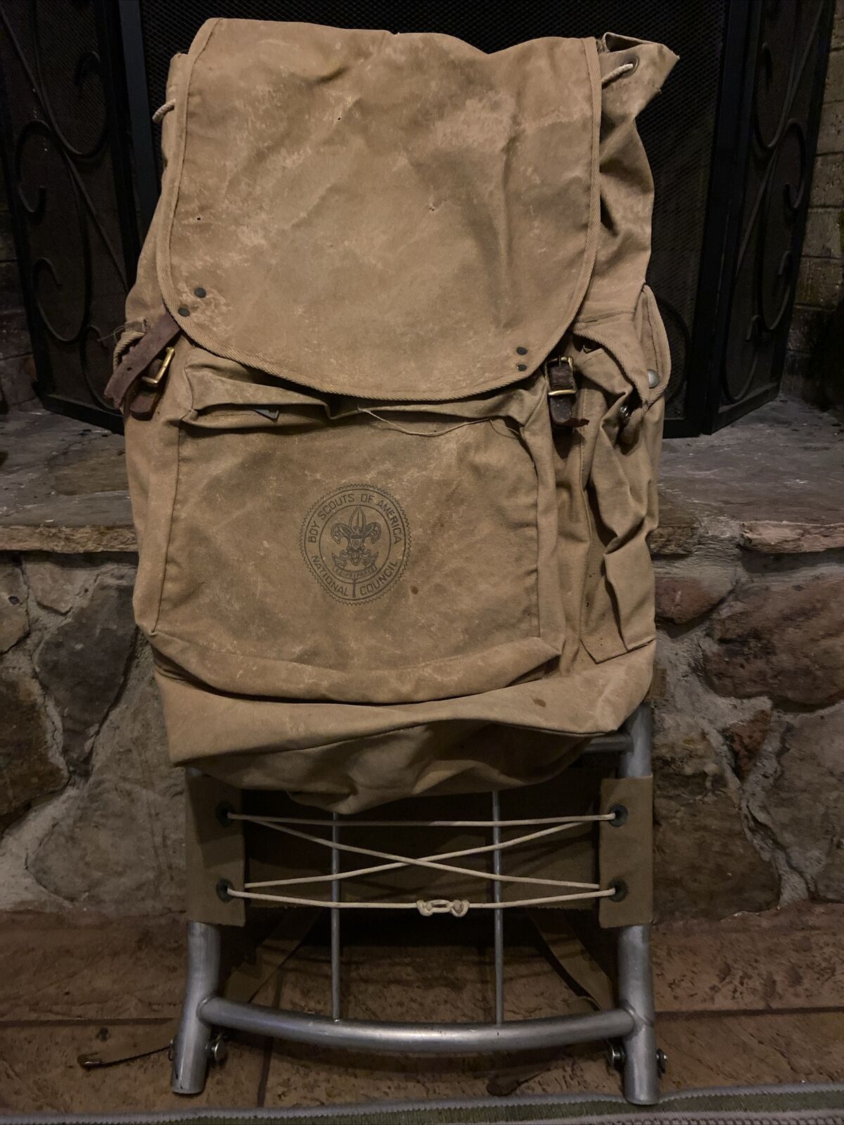 Vintage Boy Scouts of America 1307 Backpack with Large Cruiser Frame
