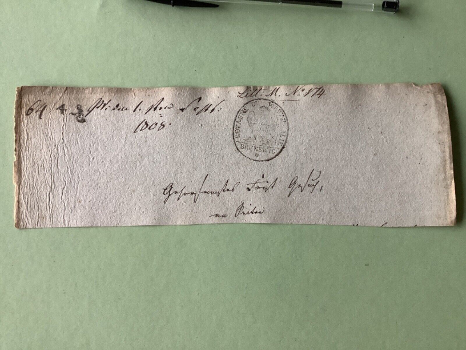 Kingdom of Westphalia Brunswick Napoleonic 1808  letterhead Ref A1520