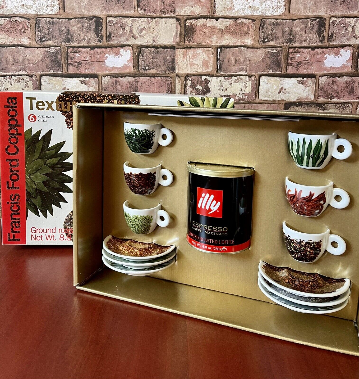 NEW Illy Espresso Collections Cups Francis Ford Coppola Textures of Home 2000