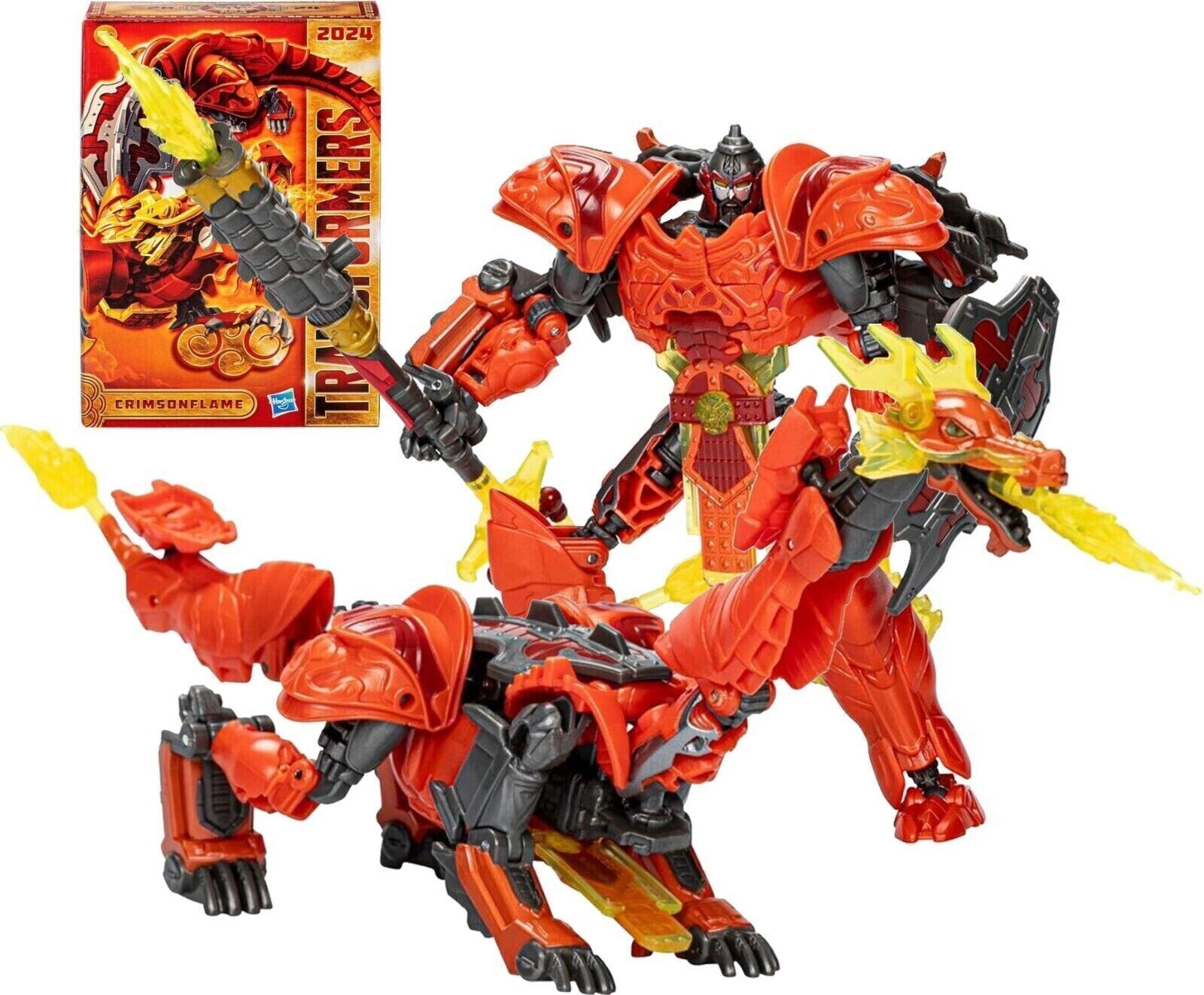 Hasbro Transformers 2024 Lunar New Year Year of the Dragon Crimsonflame In Hand