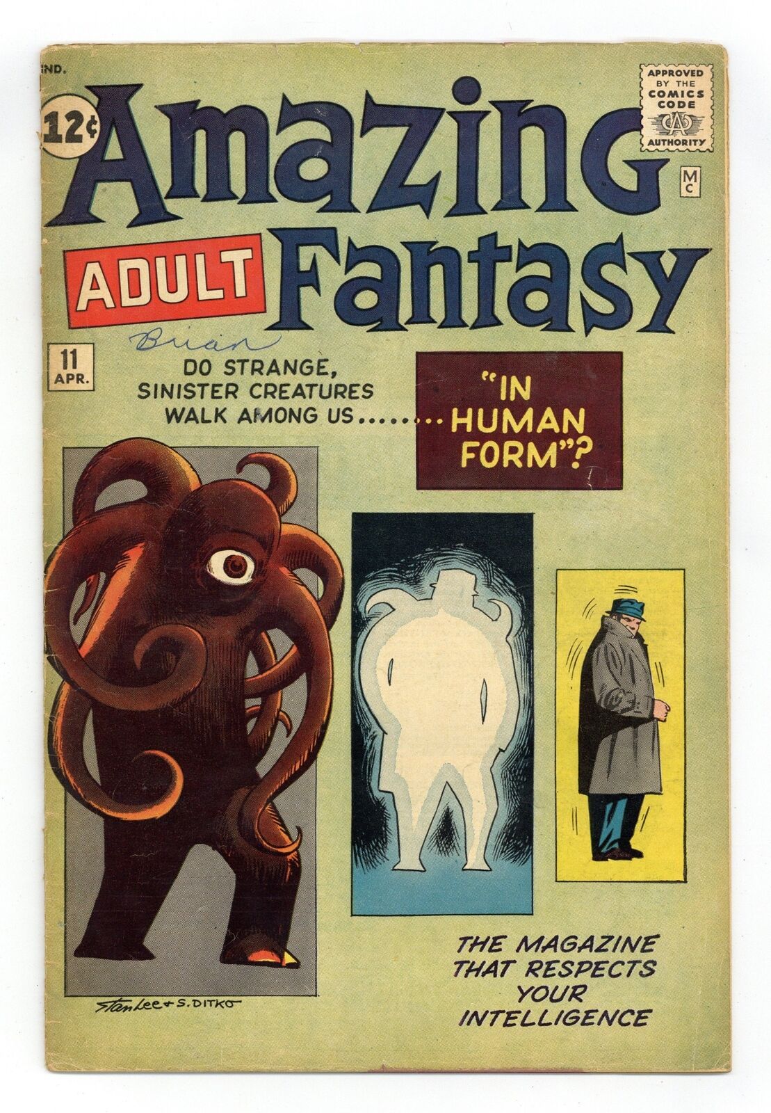 Amazing Adult Fantasy #11 GD 2.0 1962