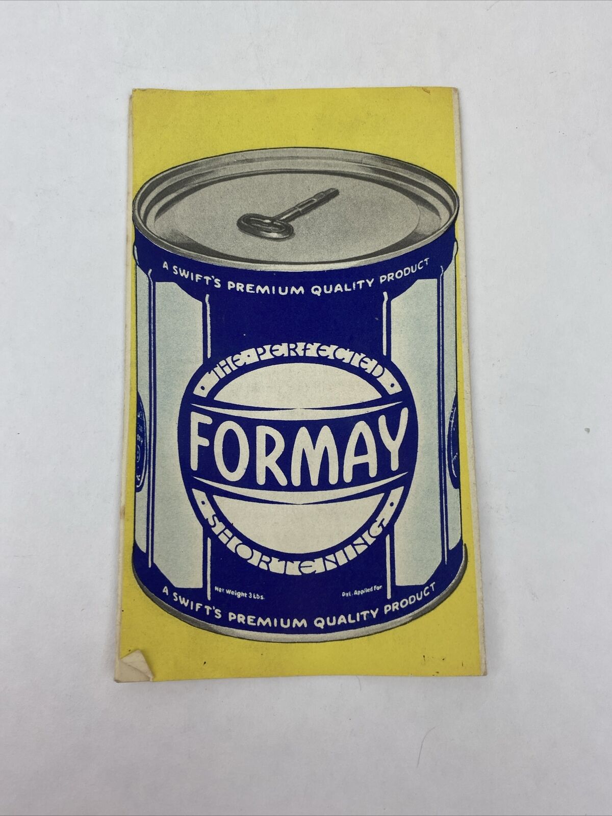 Vintage Formay Shortening Advertising Booklet with Recipes
