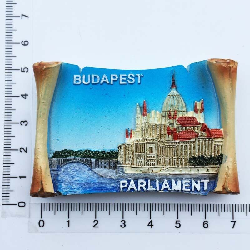 Budapest Hungary Europe Tourism Travel Souvenir Art 3D Resin Fridge Magnet H3