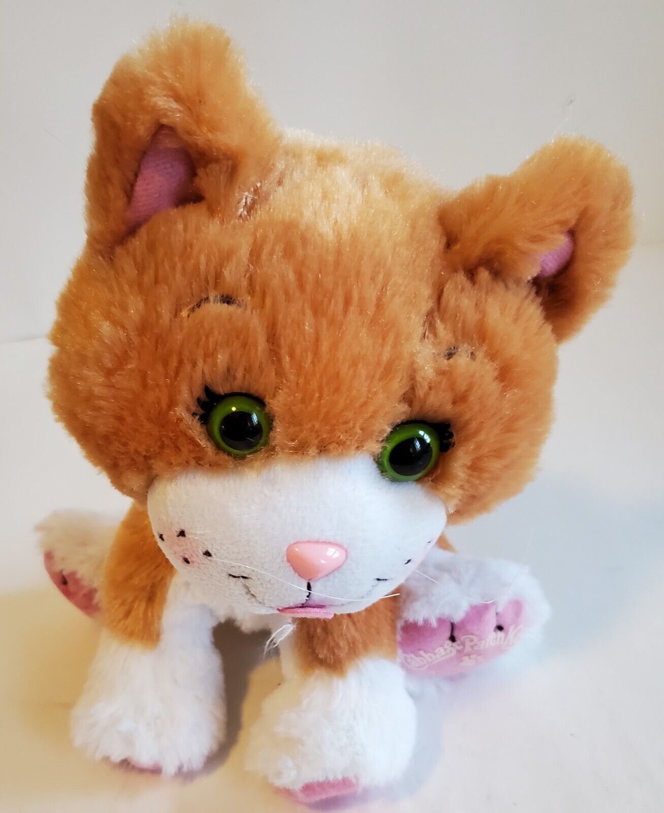 A Cabbage Patch Kids Adoptimal Plush Stuffed Animal Cat Orange & White  As-Is
