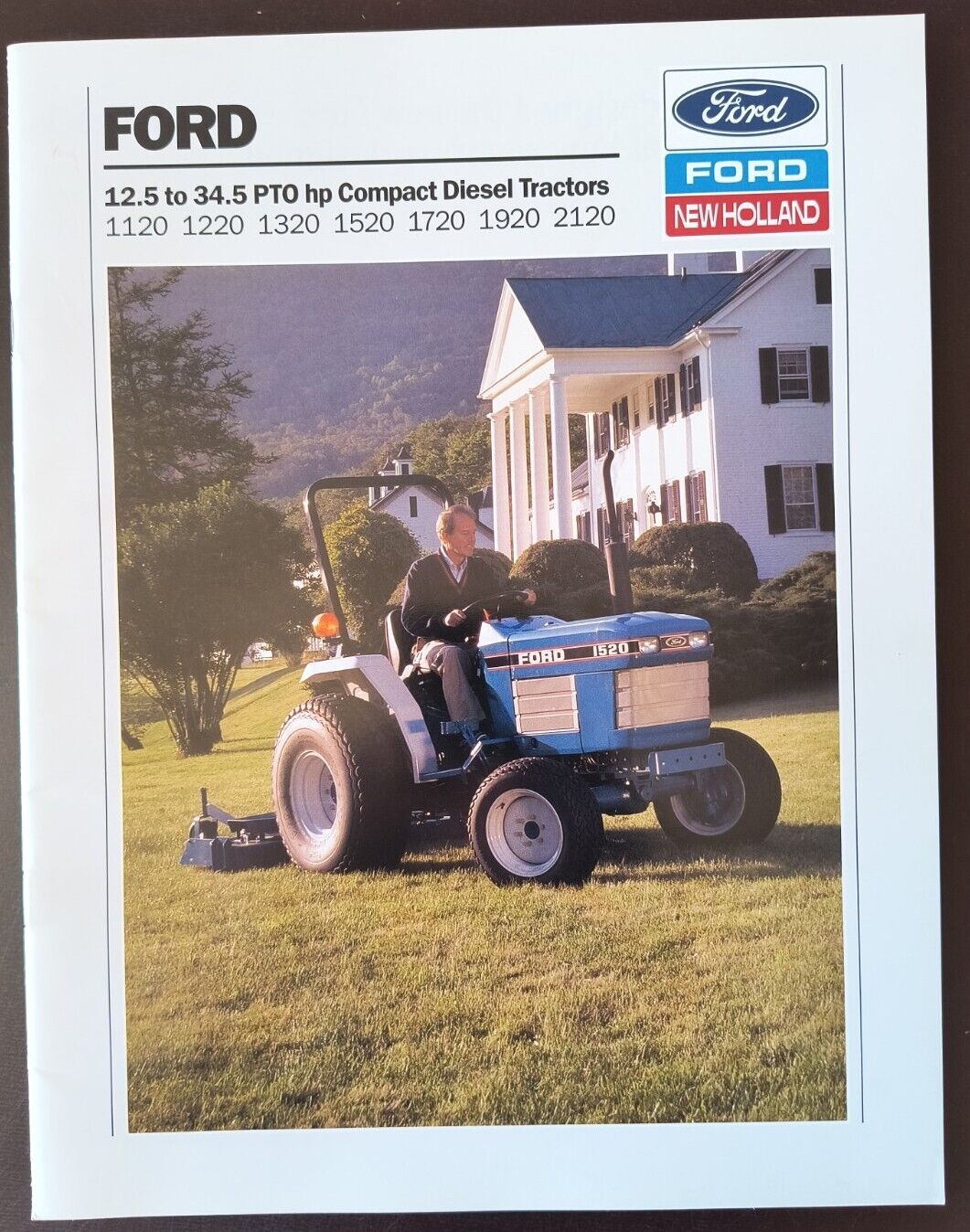 1990s Ford New Holland Tractors Sales Brochure 2120 Advertising Catalog Wall Art