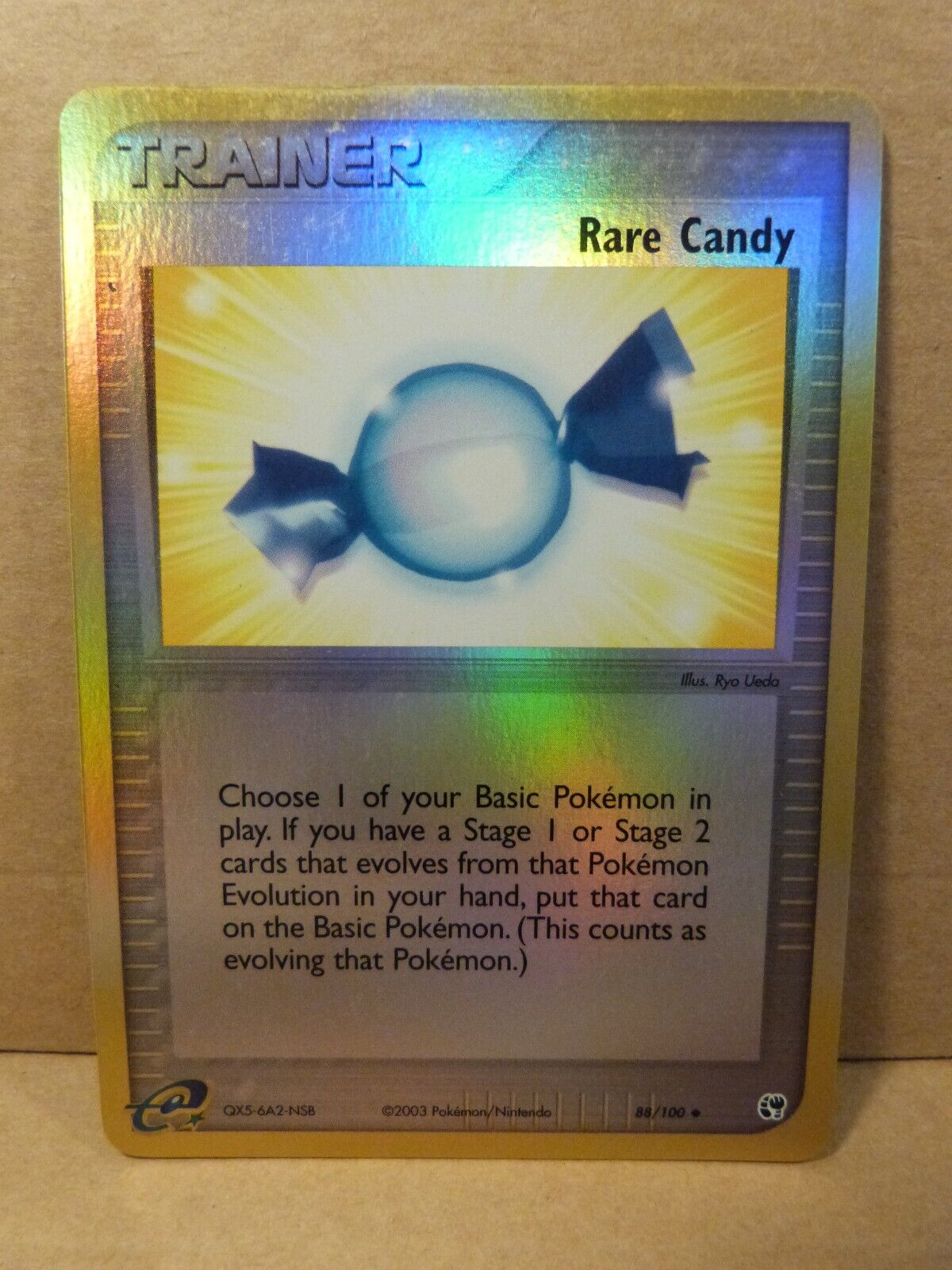 Pokemon Reverse Foil Card: Rare Candy  88/100  (Ex Sandstorm Set)