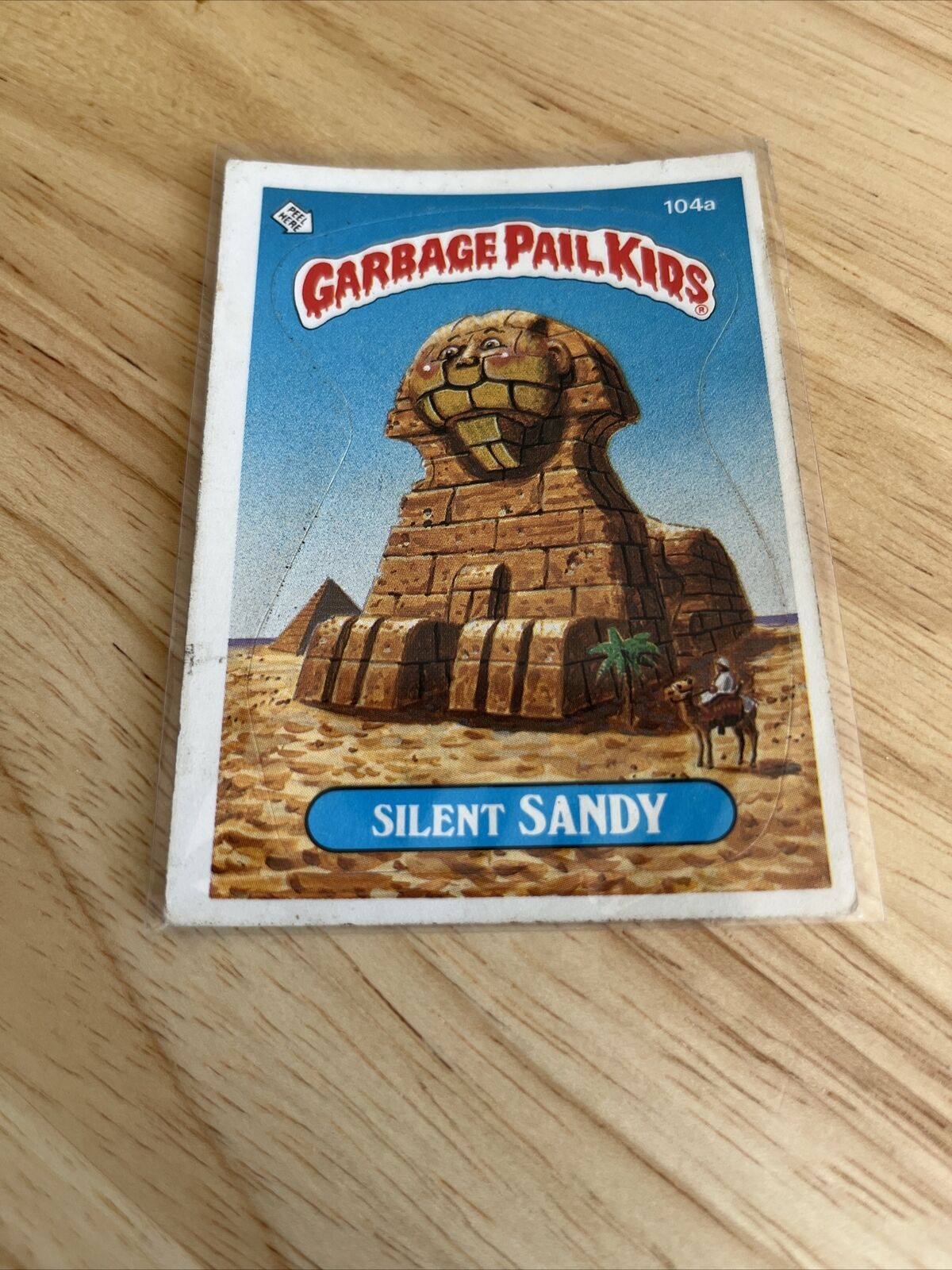 1986 Topps Garbage Pail Kids SILENT SANDY #104A Trading Card GD/VG (b4)