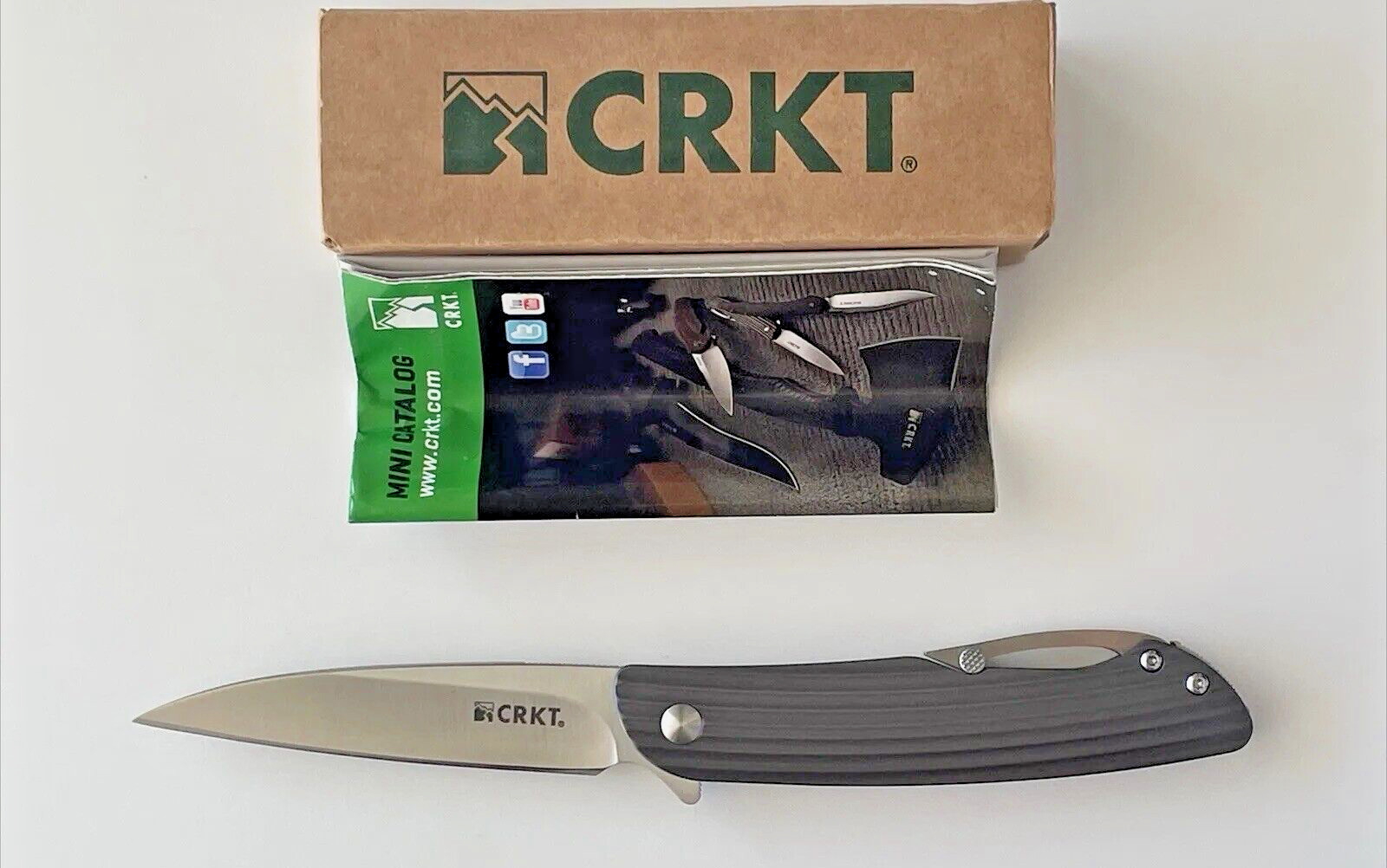CRKT K241XXP Swindle Ken Onion Folding Knife Sandvik 12C27 First Production