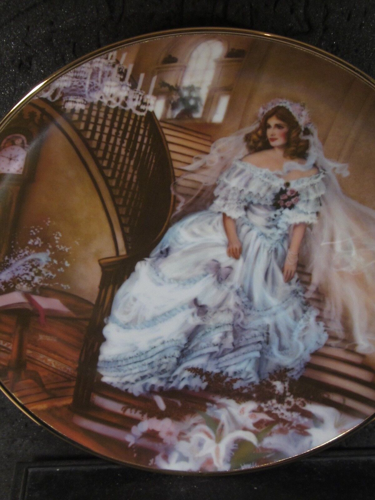 1985 Artaffects Portraits of American Brides #1 CAROLINE  Box & Cert 9 1/4\