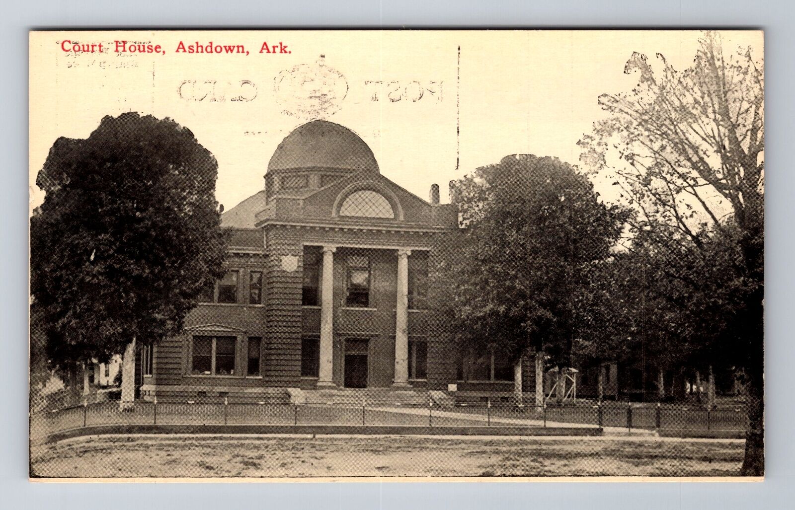 Ashdown AR-Arkansas, Court House, Antique, Vintage Souvenir Postcard