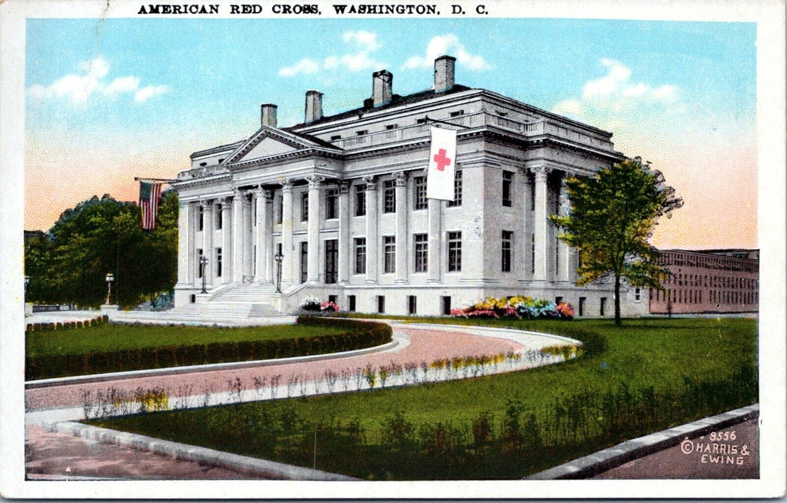 1915 American Red Cross Building Washington DC Postcard BT