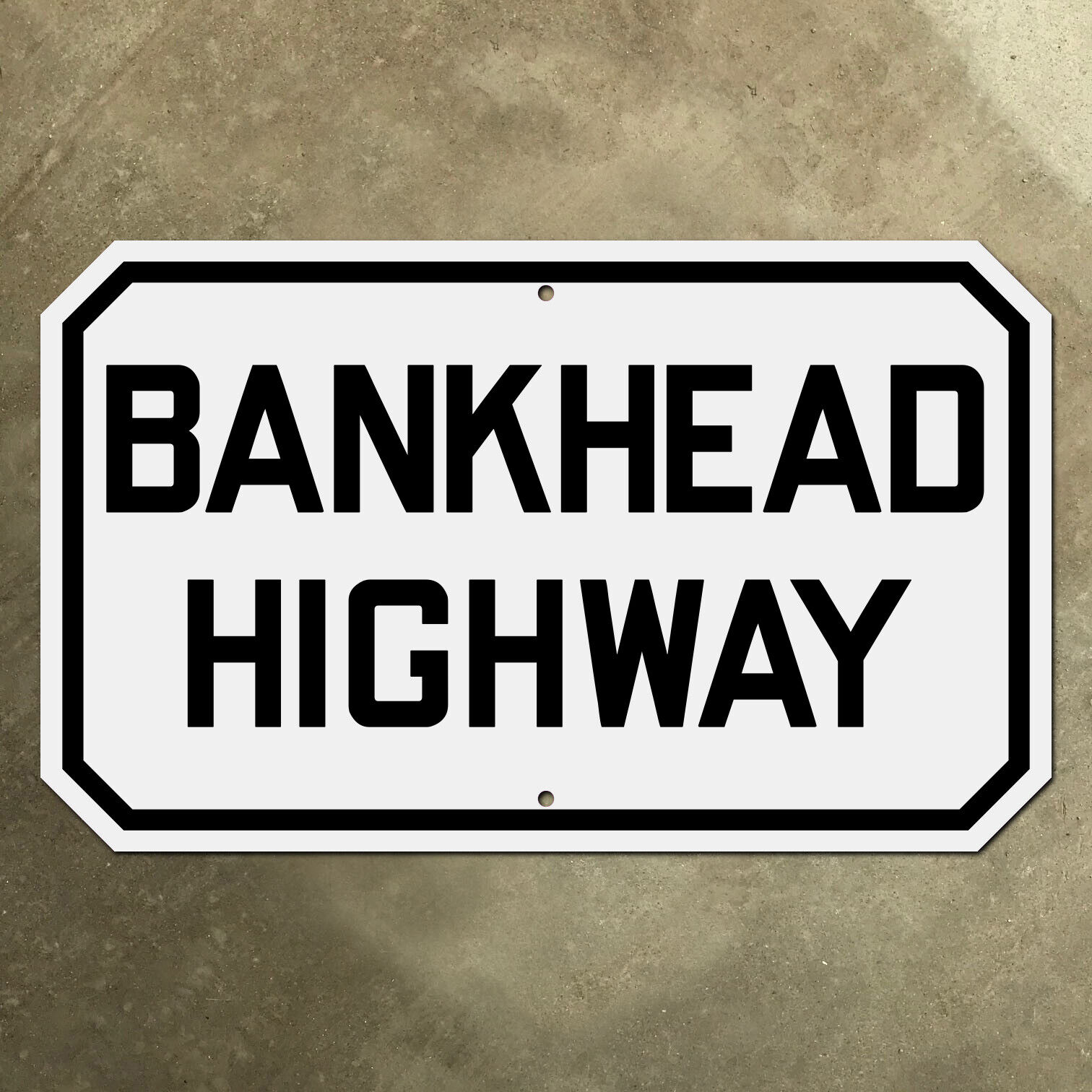 Alabama Bankhead Highway marker road sign 1926 US route 78 24x14