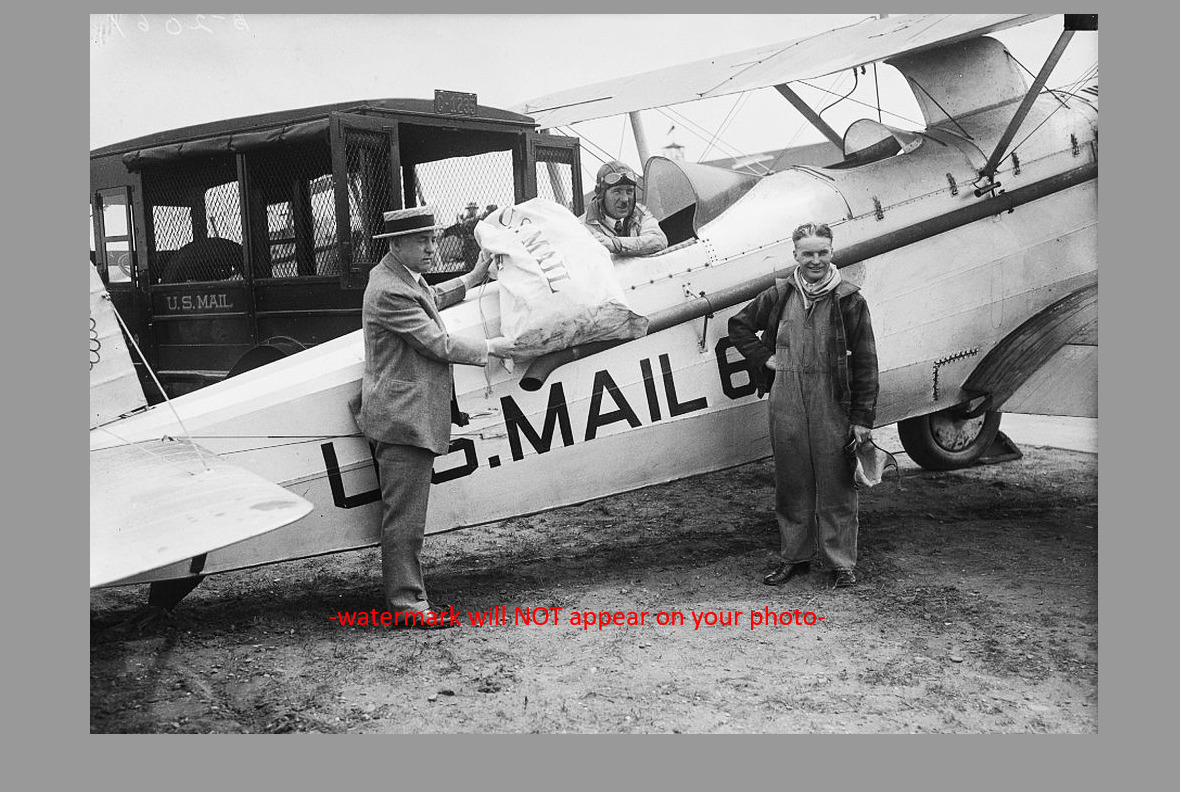 1927 US Air Mail Plane PHOTO Mail Delivery Vintage Post Office Airplane Airmail