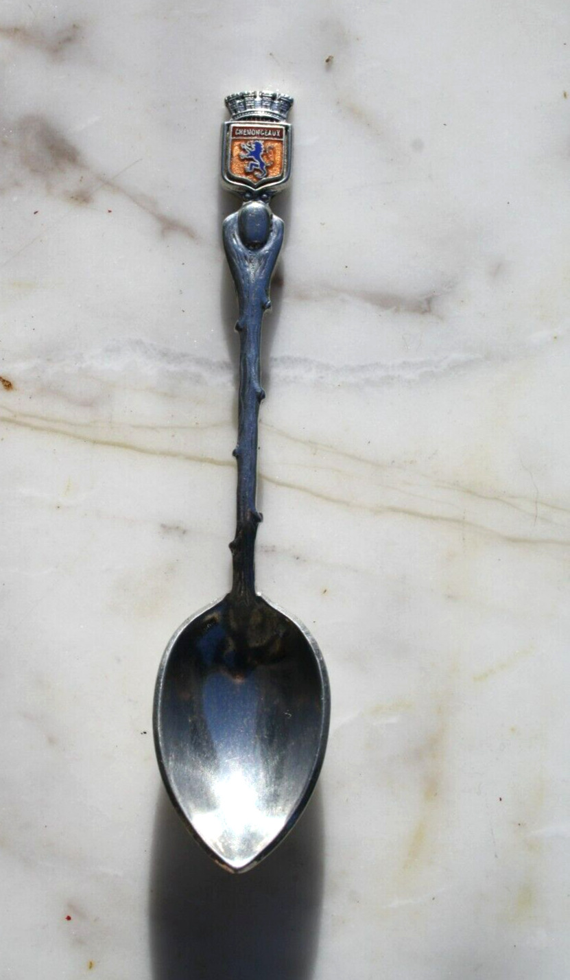 Vintage Chenonceau Chenonceaux Castle France Souvenir Collectors Silver Spoon