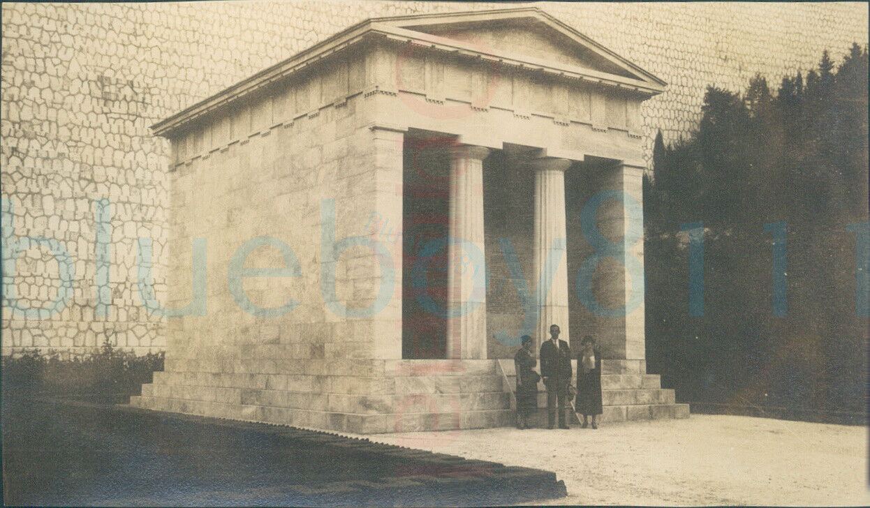 1934 Greece Temple Below Dam Marathon 4x2.3\