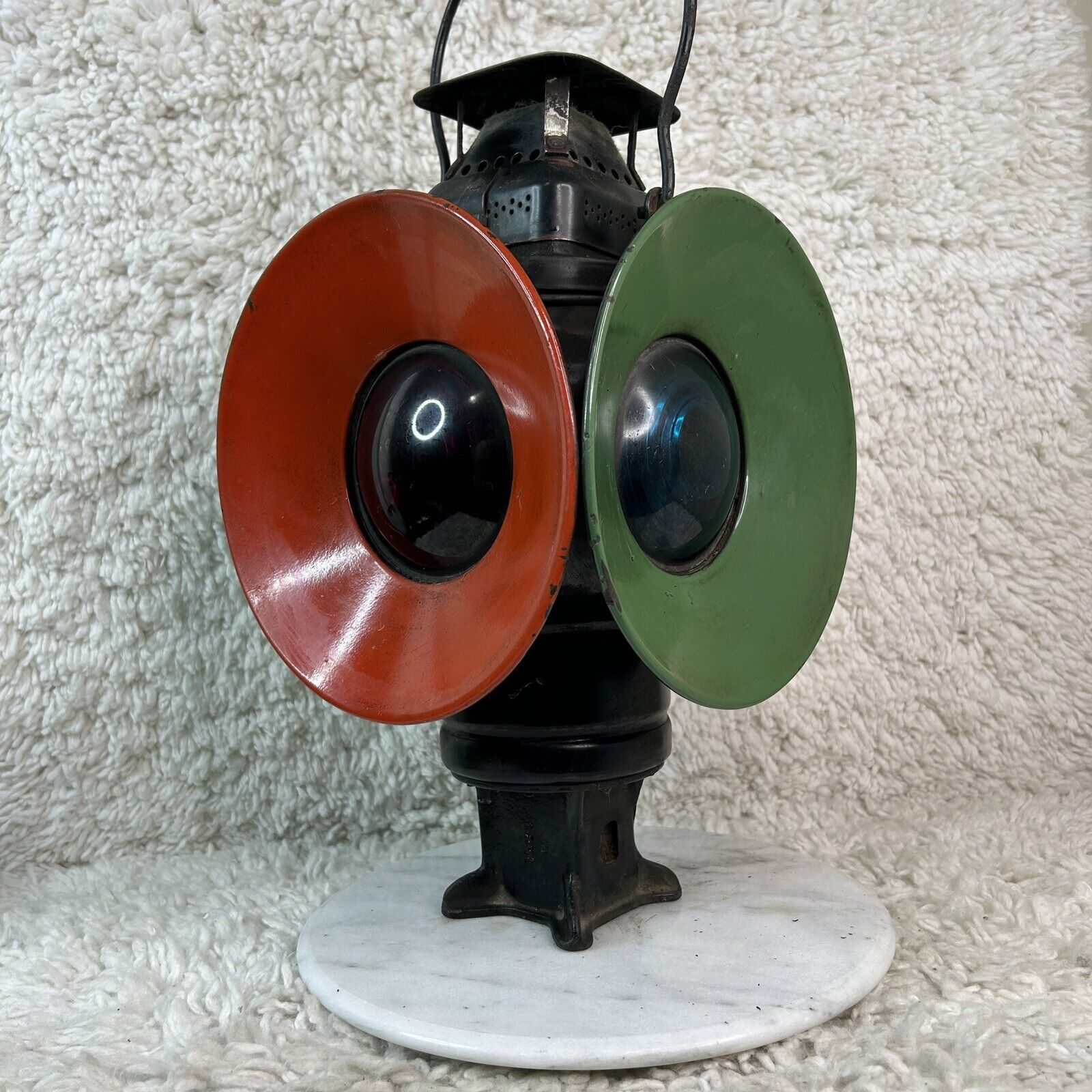 Vintage Antique Adlake Non Sweating RR 4-Way Kerosene Train Lamp Chicago