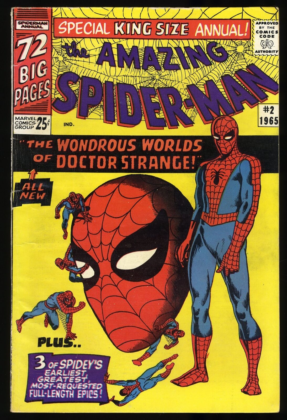 Amazing Spider-Man Annual #2 FN- 5.5 Dr. Strange Appearance Marvel 1965
