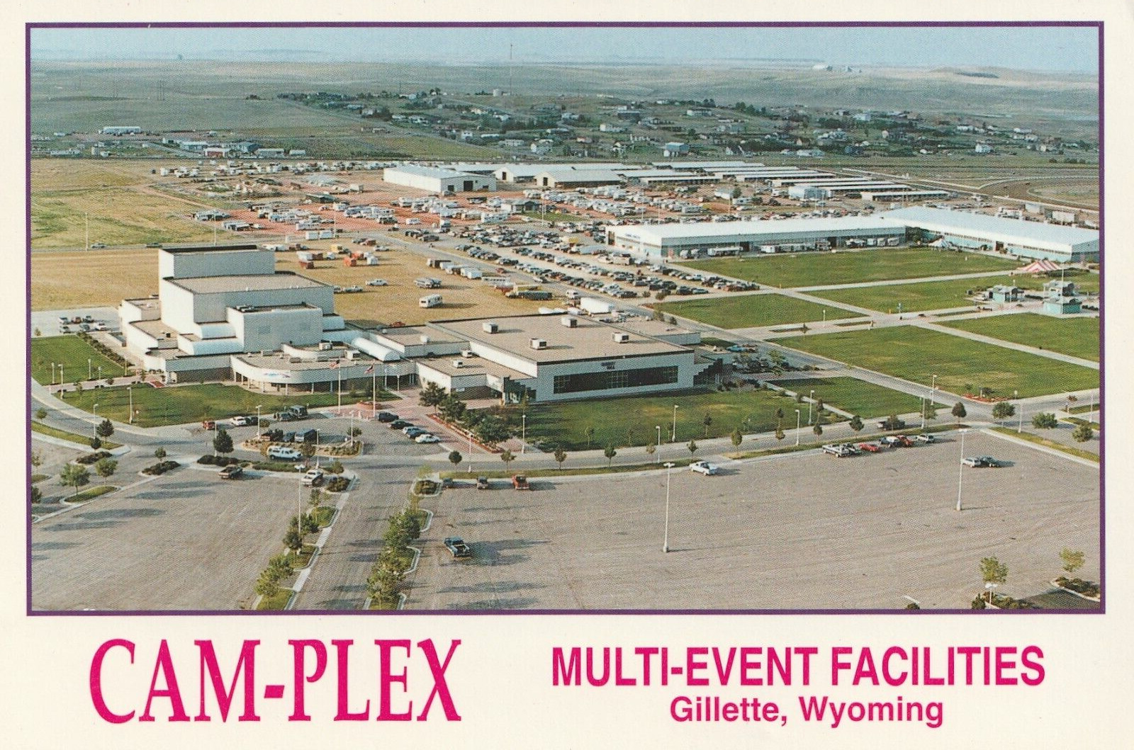 Vintage Postcard Gillette Wyoming Cam-Plex Multi-Event Facilities Unposted