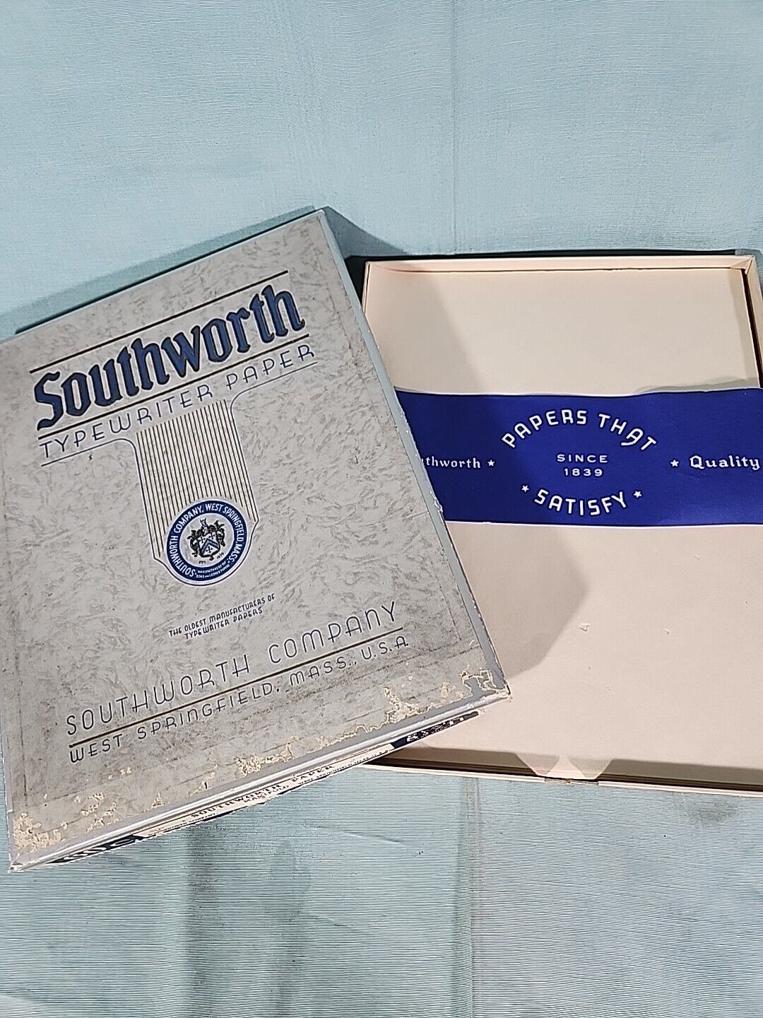 Vintage Southworth Manifold Typewriter Paper Plain AirMail Wrapping 8.5 X 11 